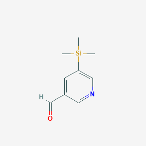 B136211 5-Trimethylsilylpyridine-3-carbaldehyde CAS No. 144056-15-5