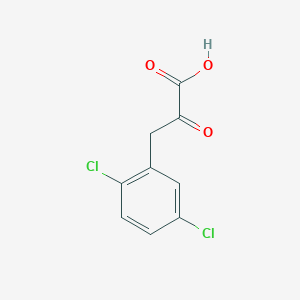 molecular formula C9H6Cl2O3 B13621101 3-(2,5-Dichlorophenyl)-2-oxopropanoic acid 