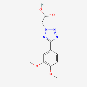 molecular formula C11H12N4O4 B1362111 [5-(3,4-dimethoxyphenyl)-2H-tetrazol-2-yl]acetic acid CAS No. 91759-61-4