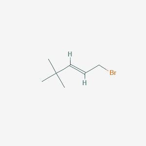 molecular formula C7H13Br B13621130 1-Bromo-4,4-dimethylpent-2-ene 
