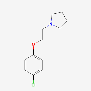 molecular formula C12H16ClNO B1362116 1-(2-(4-Chlorophenoxy)ethyl)pyrrolidine CAS No. 24087-45-4