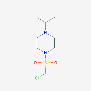 molecular formula C8H17ClN2O2S B13621234 1-((Chloromethyl)sulfonyl)-4-isopropylpiperazine 