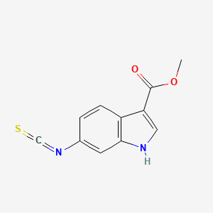 molecular formula C11H8N2O2S B13621249 methyl 6-isothiocyanato-1H-indole-3-carboxylate 