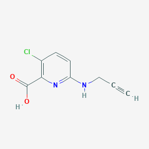 molecular formula C9H7ClN2O2 B13621263 3-Chloro-6-(prop-2-yn-1-ylamino)picolinic acid 