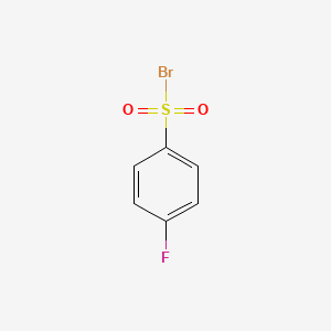 molecular formula C6H4BrFO2S B13621276 4-Fluorobenzene-1-sulfonylbromide 