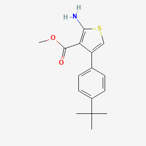 molecular formula C16H19NO2S B1362128 Methyl 2-amino-4-(4-tert-butylphenyl)thiophene-3-carboxylate CAS No. 350989-95-6