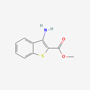 molecular formula C10H9NO2S B1362130 3-氨基苯并[b]噻吩-2-甲酸甲酯 CAS No. 35212-85-2