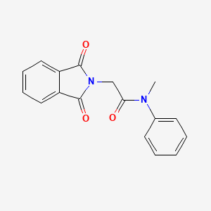 molecular formula C17H14N2O3 B1362132 2-(1,3-dioxo-1,3-dihydro-2H-isoindol-2-yl)-N-methyl-N-phenylacetamide 