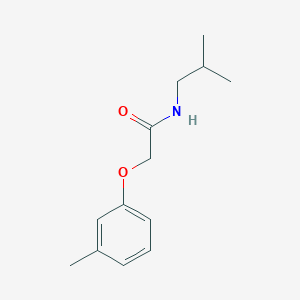 molecular formula C13H19NO2 B1362141 2-(3-methylphenoxy)-N-(2-methylpropyl)acetamide 