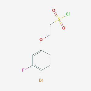 molecular formula C8H7BrClFO3S B13621417 2-(4-Bromo-3-fluorophenoxy)ethane-1-sulfonyl chloride 