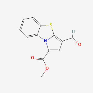 molecular formula C13H9NO3S B1362145 3-甲酰基吡咯并[2,1-b][1,3]苯并噻唑-1-甲酸甲酯 CAS No. 136427-69-5