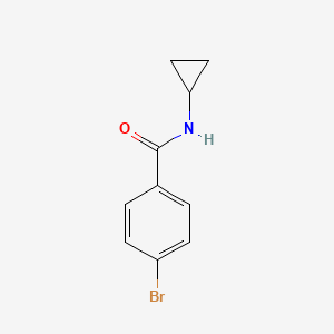 molecular formula C10H10BrNO B1362147 4-溴-N-环丙基苯甲酰胺 CAS No. 306745-64-2