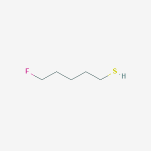 molecular formula C5H11FS B13621475 5-Fluoropentane-1-thiol 