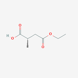 molecular formula C7H12O4 B13621525 (2S)-4-ethoxy-2-methyl-4-oxobutanoicacid 