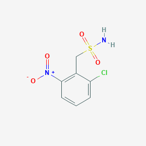 molecular formula C7H7ClN2O4S B13621543 (2-Chloro-6-nitrophenyl)methanesulfonamide 
