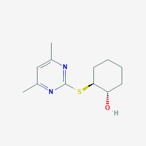 (1S,2S)-2-(4,6-dimethylpyrimidin-2-yl)sulfanylcyclohexan-1-ol