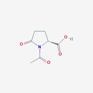 molecular formula C7H9NO4 B13621614 (2R)-1-acetyl-5-oxopyrrolidine-2-carboxylic acid 
