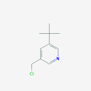 molecular formula C10H14ClN B13621629 3-(tert-Butyl)-5-(chloromethyl)pyridine 
