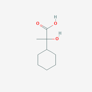 molecular formula C9H16O3 B13621692 2-Cyclohexyl-2-hydroxypropanoic acid 