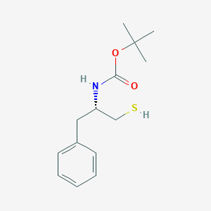 molecular formula C14H21NO2S B136217 (s)-2-benzyl-2-n-bocamino-ethyl thiol CAS No. 141437-85-6
