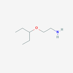 molecular formula C7H17NO B13621704 2-(Pentan-3-yloxy)ethan-1-amine 