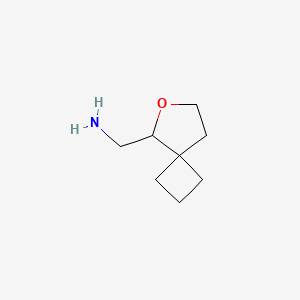 molecular formula C8H15NO B13621707 (6-Oxaspiro[3.4]octan-5-YL)methanamine 