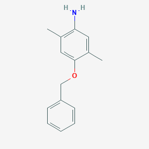 molecular formula C15H17NO B13621727 4-(Benzyloxy)-2,5-dimethylaniline CAS No. 92646-40-7