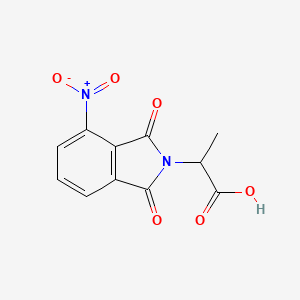 molecular formula C11H8N2O6 B1362179 2-(4-Nitro-1,3-dioxo-1,3-dihydro-2H-isoindol-2-YL)propanoic acid CAS No. 18627-60-6