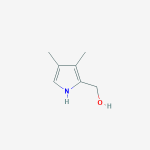 molecular formula C7H11NO B136218 1H-Pyrrole-2-methanol, 3,4-dimethyl- CAS No. 151417-48-0