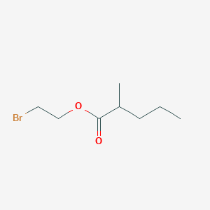 molecular formula C8H15BrO2 B13621906 2-Bromoethyl 2-methylpentanoate CAS No. 6639-12-9