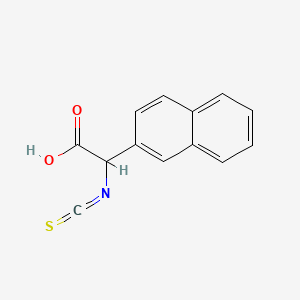 molecular formula C13H9NO2S B13621907 2-Isothiocyanato-2-(naphthalen-2-yl)acetic acid 