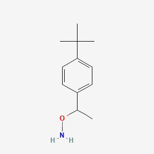 molecular formula C12H19NO B13621918 O-[1-(4-tert-Butylphenyl)ethyl]hydroxylamine CAS No. 184870-54-0