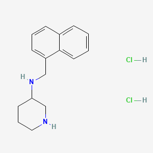 molecular formula C16H22Cl2N2 B13621922 N-[(naphthalen-1-yl)methyl]piperidin-3-amine dihydrochloride 