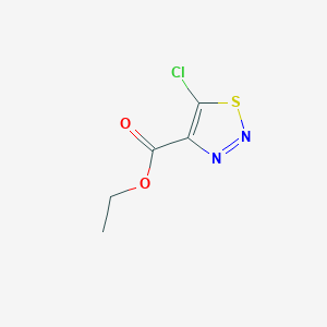 molecular formula C5H5ClN2O2S B1362193 Ethyl 5-chloro-1,2,3-thiadiazole-4-carboxylate CAS No. 6702-95-0