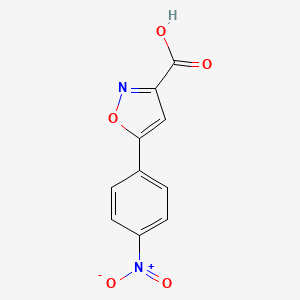 molecular formula C10H6N2O5 B1362194 5-(4-Nitrophenyl)isoxazole-3-carboxylic acid CAS No. 33282-25-6