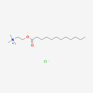 molecular formula C17H36ClNO2 B013622 Lauroylcholine chloride CAS No. 25234-60-0