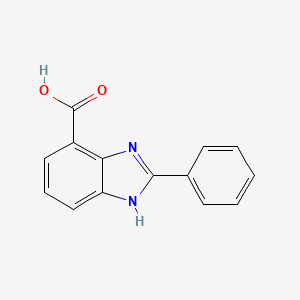 molecular formula C14H10N2O2 B1362200 2-苯基苯并咪唑-4-甲酸 CAS No. 66630-72-6