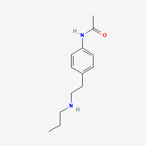 molecular formula C13H20N2O B13622012 n-(4-(2-(Propylamino)ethyl)phenyl)acetamide 