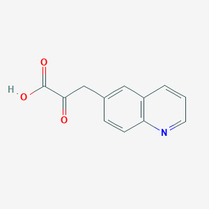 molecular formula C12H9NO3 B13622037 2-Oxo-3-(6-quinolyl)propanoic Acid 