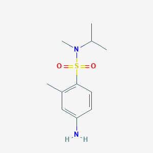 molecular formula C11H18N2O2S B13622042 4-Amino-n-isopropyl-n,2-dimethylbenzenesulfonamide 