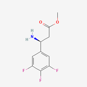 molecular formula C10H10F3NO2 B13622086 Methyl (s)-3-amino-3-(3,4,5-trifluorophenyl)propanoate 