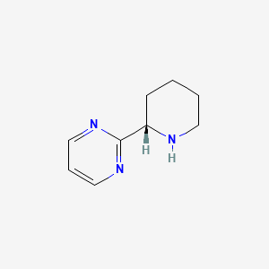 molecular formula C9H13N3 B13622093 (S)-2-(Piperidin-2-yl)pyrimidine 