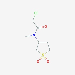 molecular formula C7H12ClNO3S B1362210 2-氯-N-(1,1-二氧代-四氢-1λ⁶-噻吩-3-基)-N-甲基-乙酰胺 CAS No. 7365-23-3