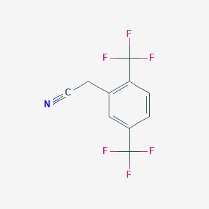 molecular formula C10H5F6N B1362215 2,5-双(三氟甲基)苯乙腈 CAS No. 302911-99-5