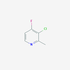 molecular formula C6H5ClFN B13622163 3-Chloro-4-fluoro-2-methylpyridine 
