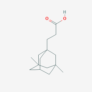 molecular formula C15H24O2 B13622165 3,5-Dimethyladamantane-1-propanoic Acid 
