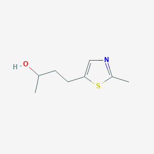 molecular formula C8H13NOS B13622268 4-(2-Methylthiazol-5-yl)butan-2-ol 