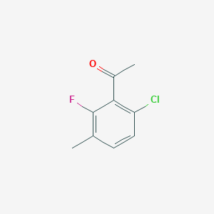 molecular formula C9H8ClFO B1362232 6'-Chloro-2'-fluoro-3'-methylacetophenone CAS No. 261762-78-1