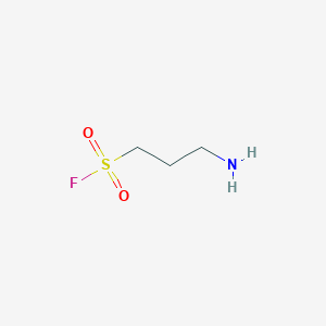 molecular formula C3H8FNO2S B13622340 3-Aminopropane-1-sulfonyl fluoride 