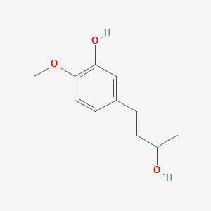 molecular formula C11H16O3 B13622358 5-(3-Hydroxybutyl)-2-methoxyphenol 